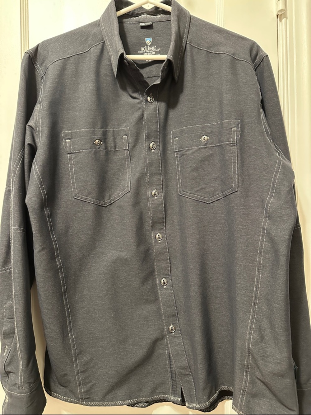 Kuhl Men's Casual Button-Down Shirt - Charcoal